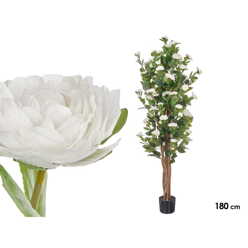 PLANTA VASO ROSA BRANCA 180 CM