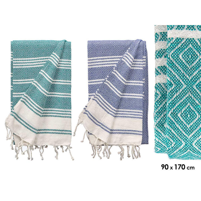 DIAMOND SARON ASSORTED IN 2 COLORS 90X170CM