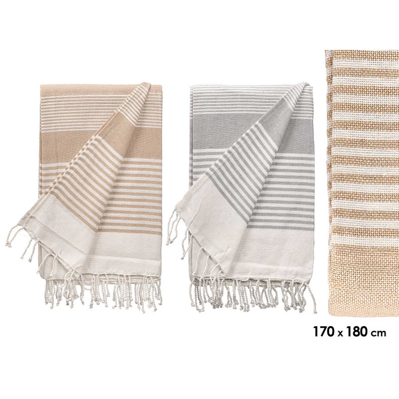 MULTIUSOS RAYAS SURT 2 COL 170X180CM