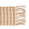 STRIPED COTTONG RUG NATURAL BROWN 60X90CM