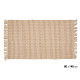TAPPETO COTONE A RIGHE MARRONE NATURALE 80X140CM