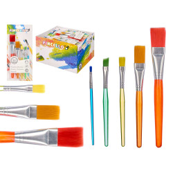 SET 5 PAINT BRUSHES MIX SIZES