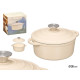 CASSERUOLA GHISA BEIGE 20CM