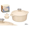 CASSERUOLA GHISA BEIGE 20CM
