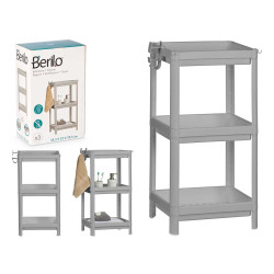 LIBRERIA PLASTICA GRIGIA 3 MENSOLE 70.5CM 