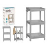 LIBRERIA PLASTICA GRIGIA 3 MENSOLE 70.5CM 