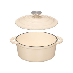 CASSERUOLA GHISA BEIGE 20CM