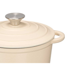 CASSERUOLA GHISA BEIGE 20CM
