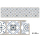 ALFOMBRA COCINA ESTAMPADO AZULEJOS 50X200CM
