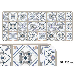 TAPIS CUISINE IMPRIMÉ CARREAUX 50X120CM