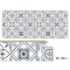 TILE PRINT KITCHEN RUG 50X120CM