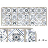 ALFOMBRA COCINA ESTAMPADO AZULEJOS 50X120CM