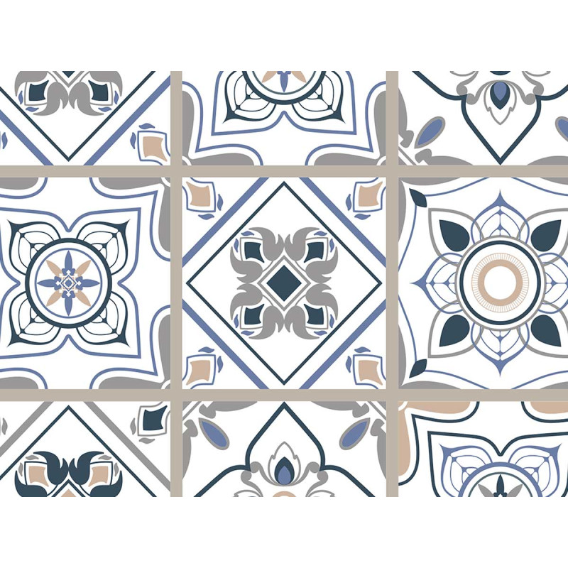 TAPPETO CUCINA STAMPA PIASTRELLE 50X120CM