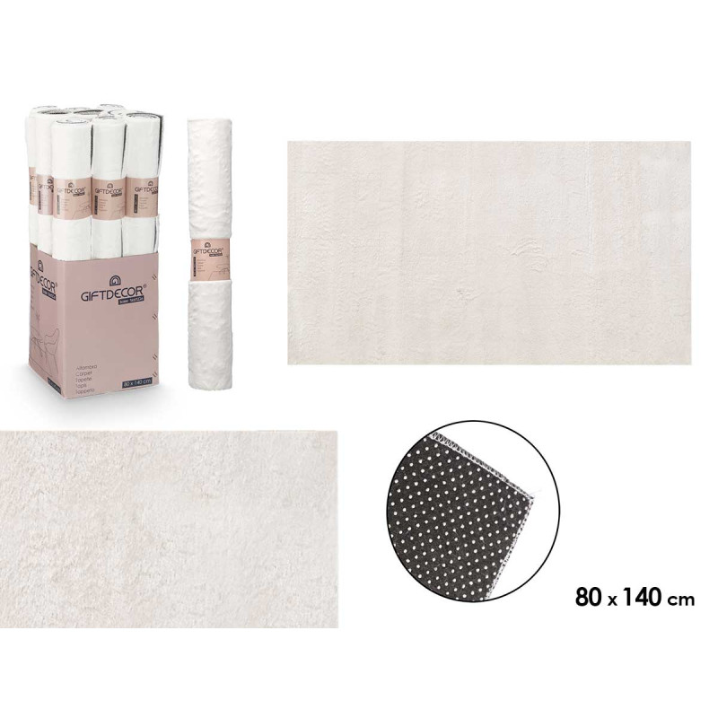 TAPIS SOFT CRÈME 80X140CM