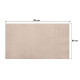 TAPIS SOFT BEIGE FONCÉ 80X140CM