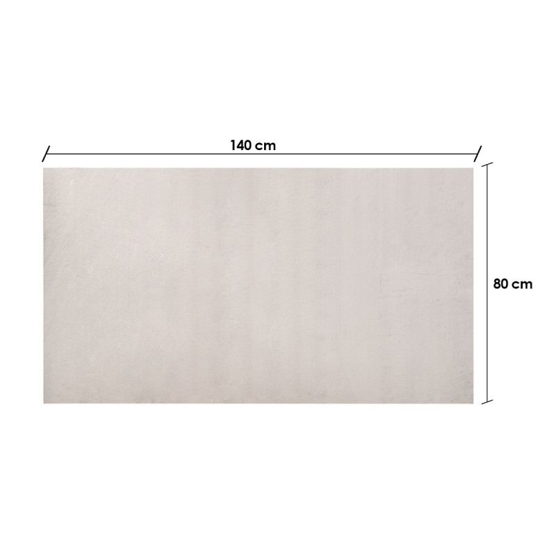 TAPIS SOFT GRIS CLAIR 80X140CM      