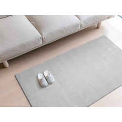 TAPPETO SOFT GRIGIO CHIARO 80X140CM
