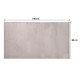 TAPIS SOFT GRIS FONCÉ 80X140CM    