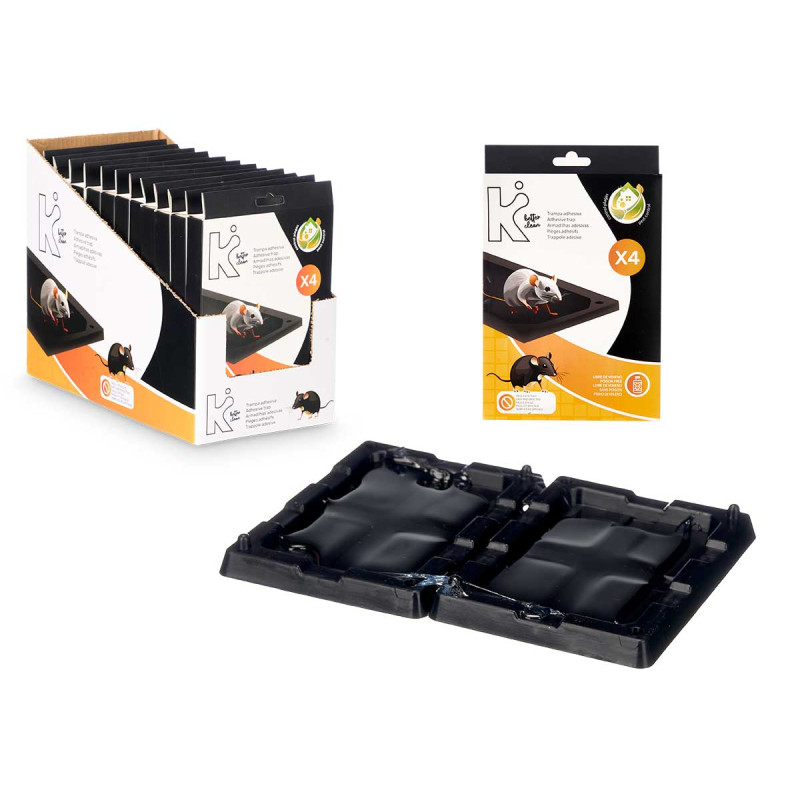 SET 4 PIÈGES À SOURIS ADHÉSIFS