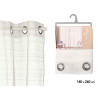 WHITE CURTAIN STRIPES HORIZONTAL 