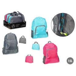 LIGHT FOLDING BACKPACK ASSORT 3 COLOURS