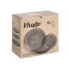 LOICA VIDRO 18 PCS CINZA