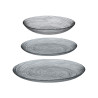 VAJILLA VIDRIO 18 PZS GRIS