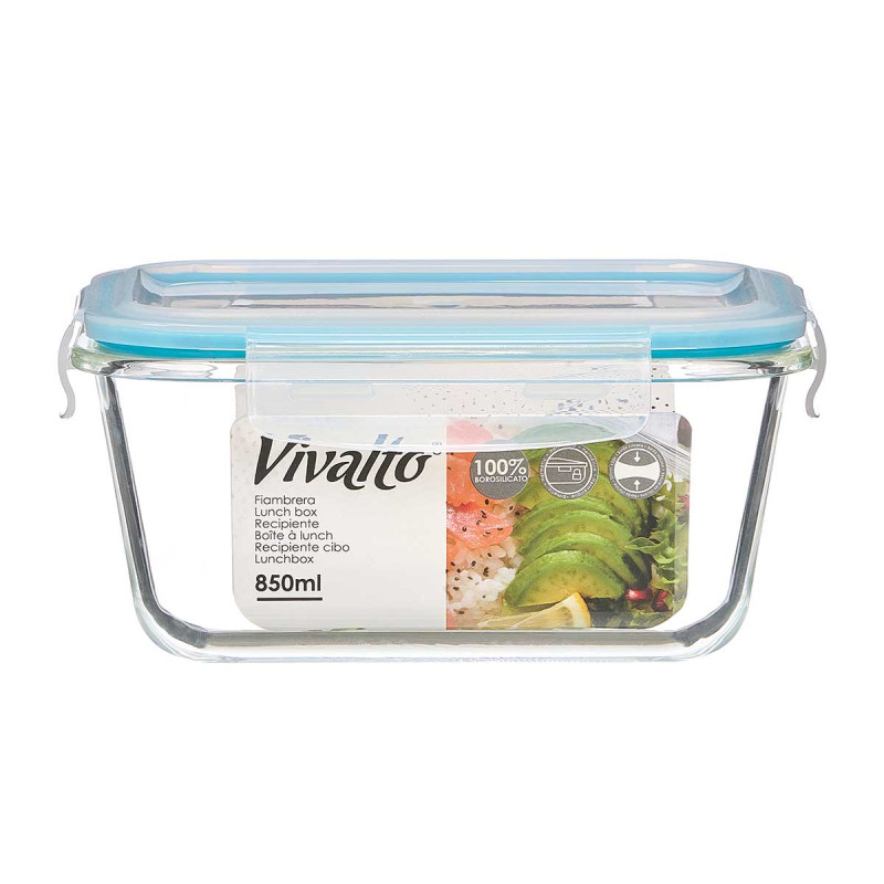 CONTENITORE ERMETICO BOROSILICATO 850ML