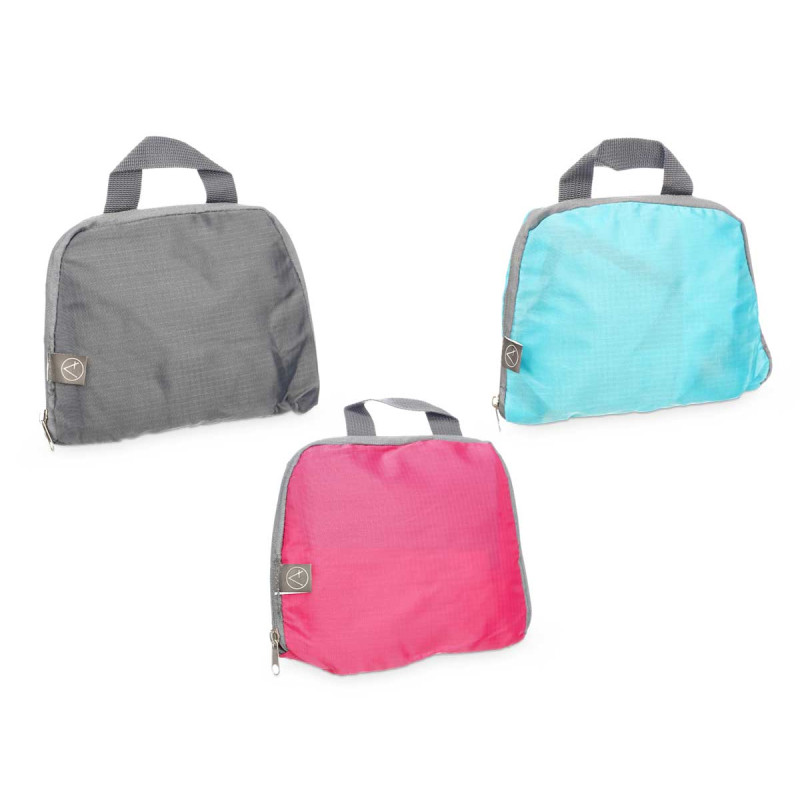LIGHT FOLDING BACKPACK ASSORT 3 COLOURS