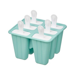 POPSICLE MOLD 6 PCS ASRT 3 COL