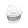 CESTO OVAL DOBRAVEL PEGAS BRANCO CINZA 20L