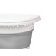 OVAL FOLDABLE BASKET HANDLES WHITE GREY 20L