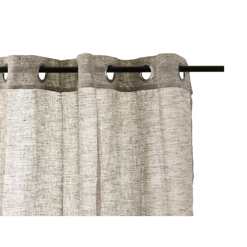 RIDEAU 140X260CM 8 ANNEAUX MARRON