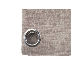 RIDEAU 140X260CM 8 ANNEAUX MARRON