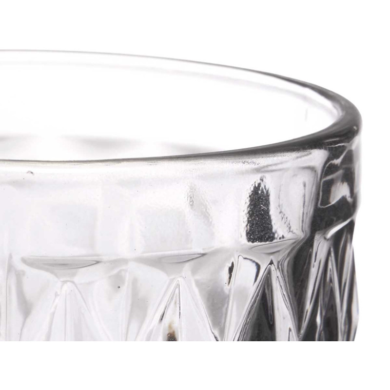 BICCHIERE DIAMANTE GRIGIO 395 ML
