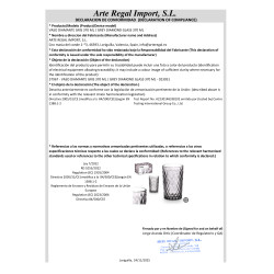 BICCHIERE DIAMANTE GRIGIO 395 ML