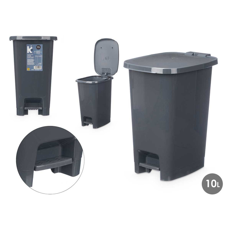 POUBELLE À PÉDALE 10L ANTHRACITE
