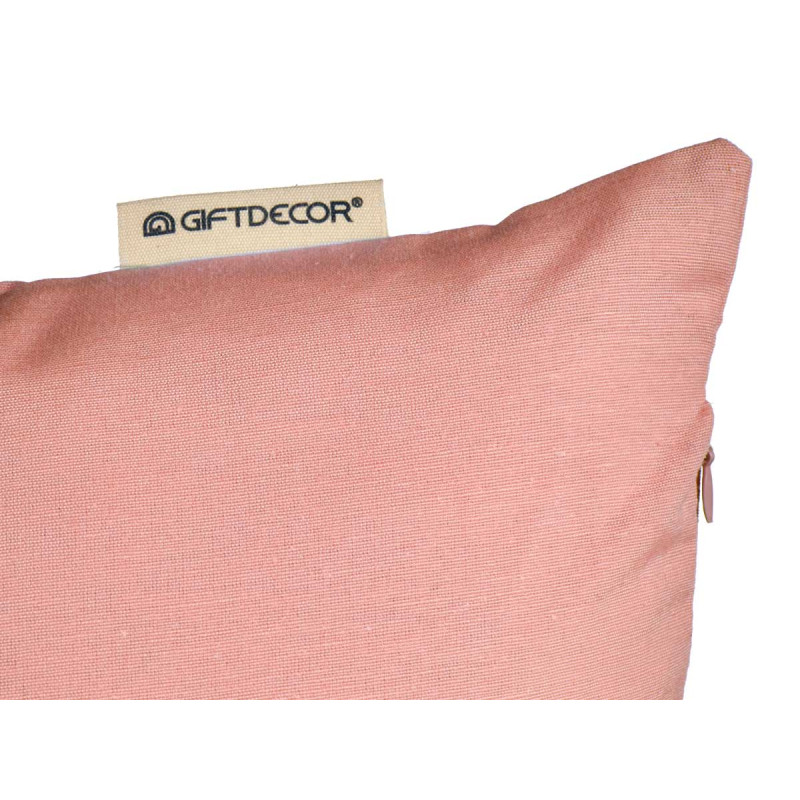 FEDERA CUSCINO CERNIERA 60X60CM ROSA