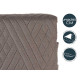 COLCHA CAMA REVERSIBLE 240X260 GRIS OSCURO Y AZUL