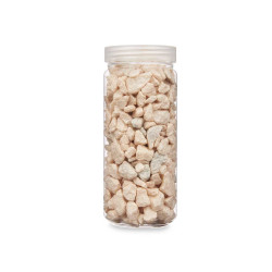 10 20 MM METALLIZED STONE JAR 700G CREAM COLOUR 