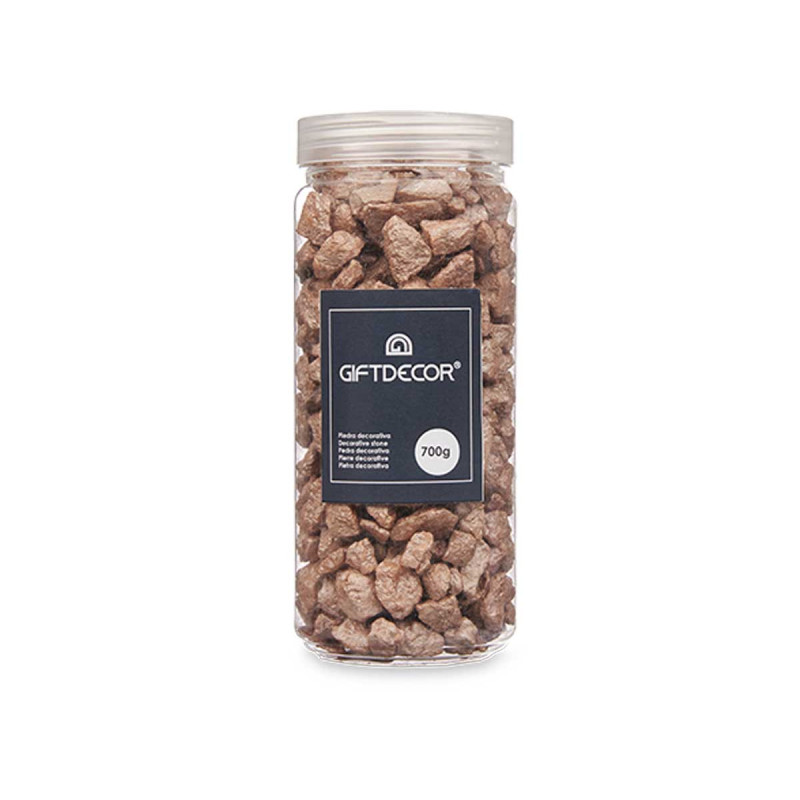 BARATTOLO PIETRA 10 20 MM METALLIZZATO 700G MARRON