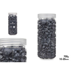 BARATTOLO PIETRA 10 20 MM METALLIZZATO 700G NERO