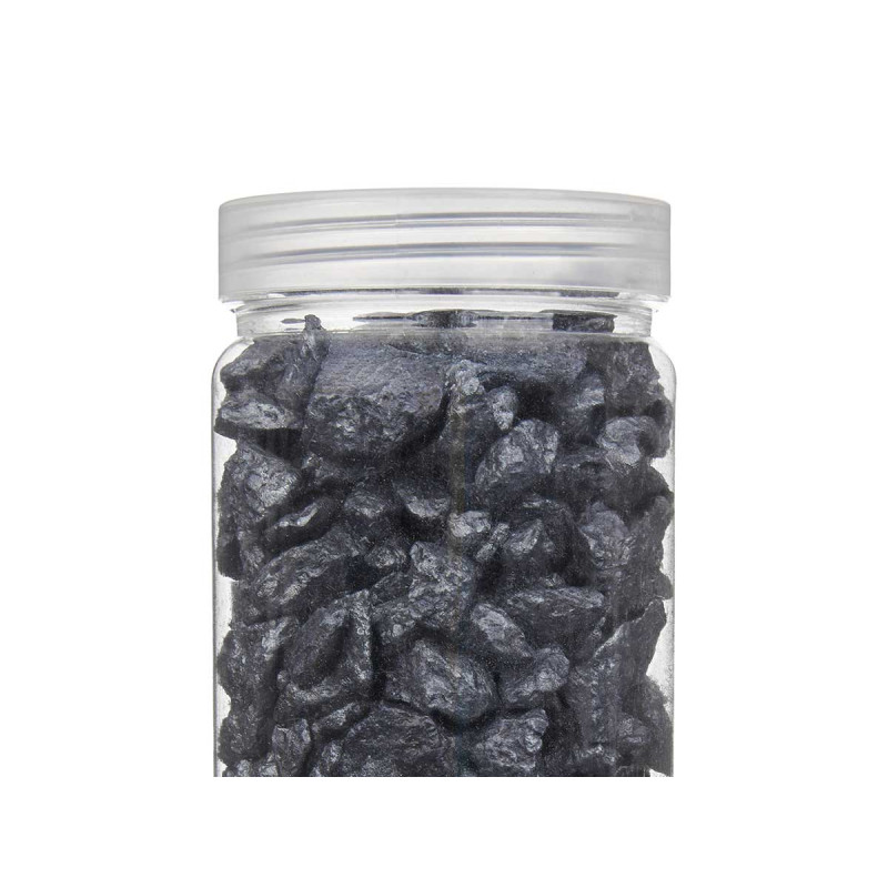 BARATTOLO PIETRA 10 20 MM METALLIZZATO 700G NERO