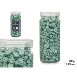 BARATTOLO PIETRA 10 20 MM METALLIZZATO 700G MENTA
