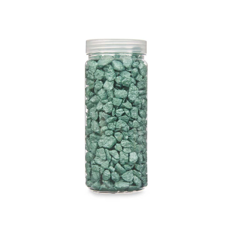 BARATTOLO PIETRA 10 20 MM METALLIZZATO 700G MENTA