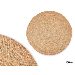 TAPPETO ROTONDO SPARTO NATURALE 100CM