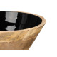 BOL 24 CM EN BOIS AVEC MANCHE NOIR