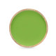 ASSIETTE DE 25 CM EN BOIS AVEC MANCHE VERT 