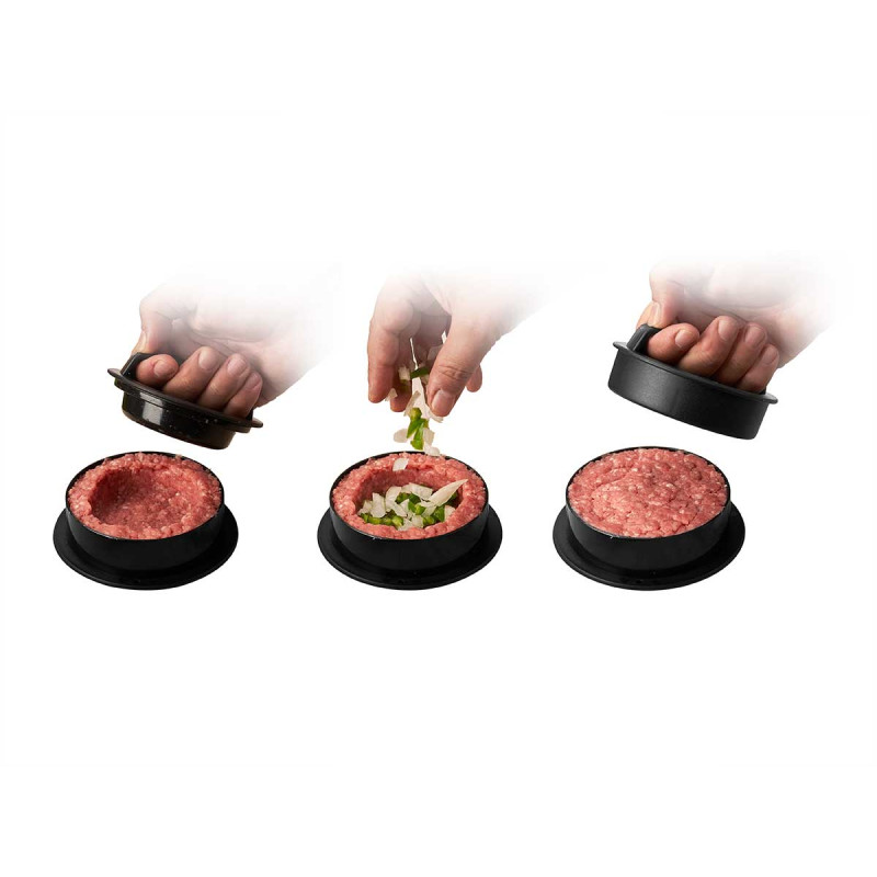 PRENSA HAMBURGUESA 3 EN 1 PP ANTIADHERENTE