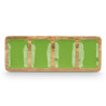 PLATEAU RECT 4 COMPARTIMENTES AVEC MANCHE VERT